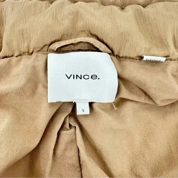 VINCE Soft Padded Jacket In Myrrh - Picture 8 of 14